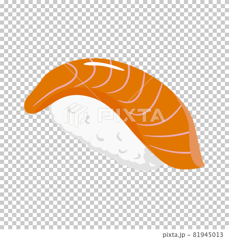 Sushi illustration grip salmon Sushi illustration grip salmon 81945013