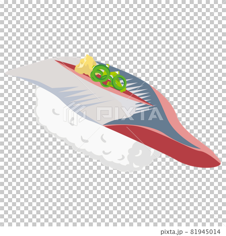 Sushi illustration grip saury 81945014