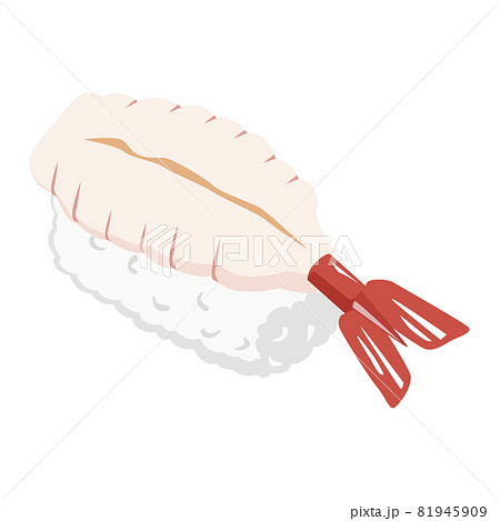 寿司　イラスト　握り　ぼたん海老　ぼたんえび 81945909