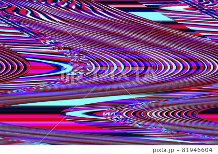 Glitch universe background Old TV screen error Digital pixel noise abstract design Photo glitch Television signal fail. Technical problem grunge wallpaper. Colorful noise 81946604