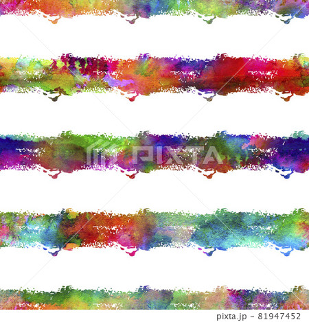 Watercolor Brush Stripes Seamless Pattern Grange Geometric Design in Rainbow Color. Modern Strokes Grung Collage Background for kids fabric and textile Watercolor Brush Stripes Seamless Pattern Grange Geometric Design in Rainbow Color. Modern Strokes Grung Collage Background for kids fabric and textile 81947452
