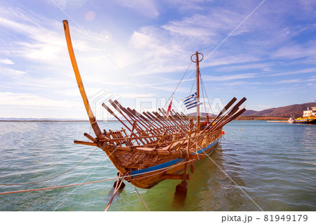 Replica of Argo mythical ship in Volos, Greece Replica of Argo mythical ship in Volos, Greece 81949179