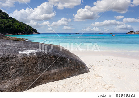 Beautiful nature of the islands in the Andaman Sea at Similan Islands, Mu Ko Similan National Park. 81949333