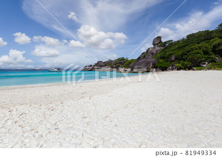 Beautiful nature of the islands in the Andaman Sea at Similan Islands, Mu Ko Similan National Park. 81949334