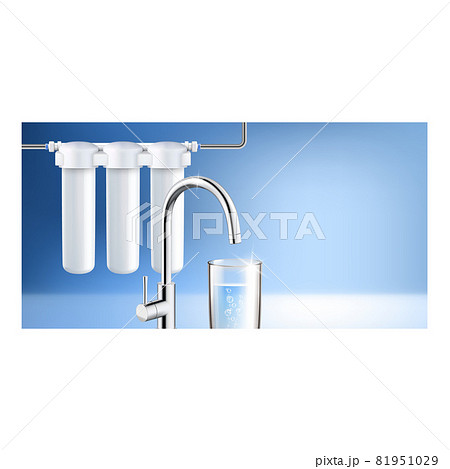 Home Water Filter System Promotion Banner Vector 81951029