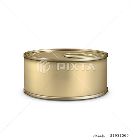 Blank Metallic Bottle For Canned Meat Pate Vector Blank Metallic Bottle For Canned Meat Pate Vector 81951066