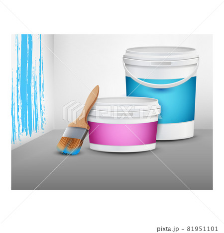 Wall Interior Paint Creative Promo Poster Vector Wall Interior Paint Creative Promo Poster Vector 81951101