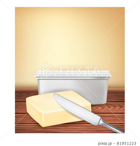 Butter Organic Product Promotion Banner Vector Butter Organic Product Promotion Banner Vector 81951223