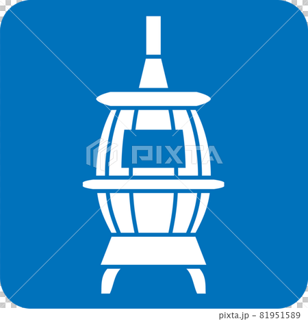 Potbelly stove pictogram 81951589