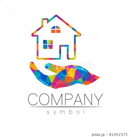 Company Logo Vector House Icon for Branding Real Estate Symbol Building and Apartment Rent Concept Sign 81952375