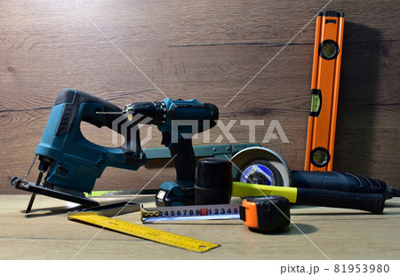 Construction tool for working with wood. Woodworking tool concept.   81953980