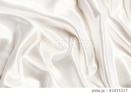 Abstract White Satin Silky Cloth for background, Abstract White Satin Silky Cloth for background, 81955327