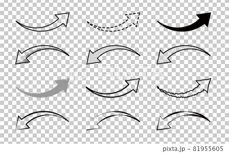 Up-down simple arrow monochrome set Up-down simple arrow monochrome set 81955605