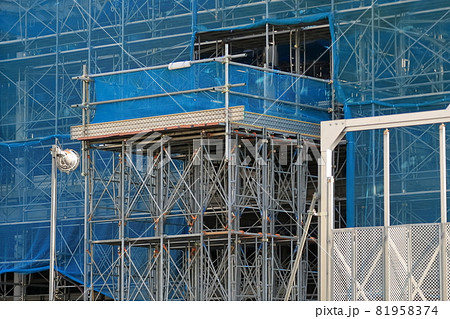 建築工事現場 荷取ステージ　イメージ 81958374