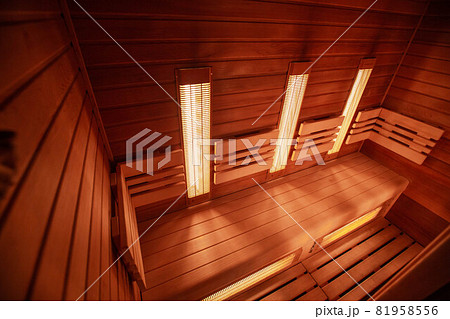 Modern infrared sauna in a wellness studio 81958556