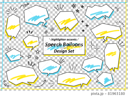 Highlighter balloon set 81963180