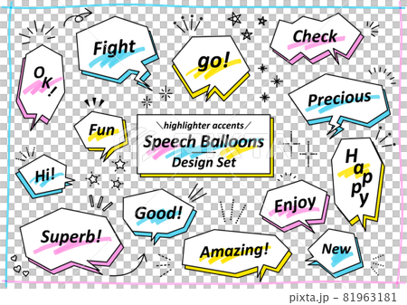 Highlighter balloon set 81963181