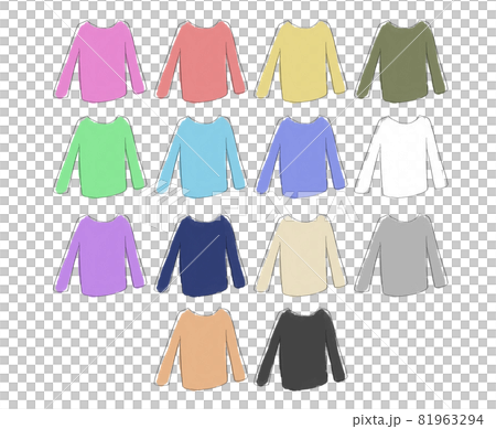 Cut-and-sew illustration set 81963294