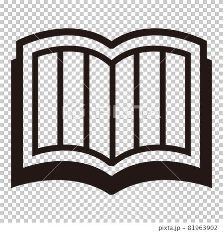 シンプルな芳名帳のアイコン/白背景 81963902