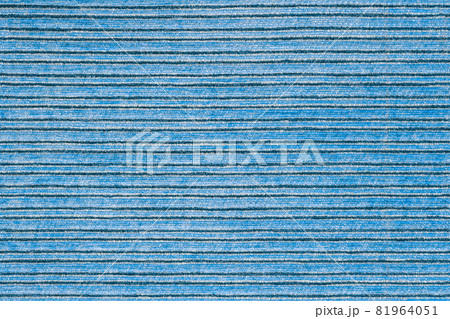 Seamless texture of horisontal stripped blue polyester upholstery. 81964051