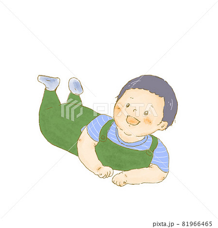 ハイハイをする赤ちゃん ハイハイをする赤ちゃん 81966465