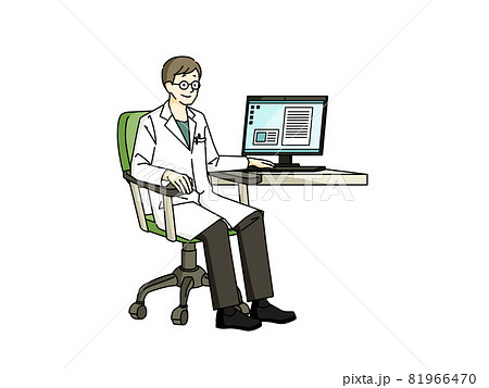 笑顔の男性医師 81966470