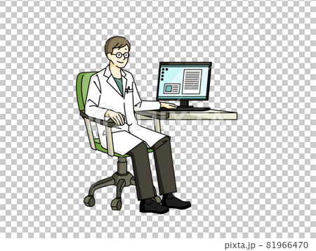 笑顔の男性医師 81966470