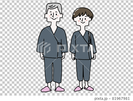 A set of older men and younger women receiving human dogs 81967981