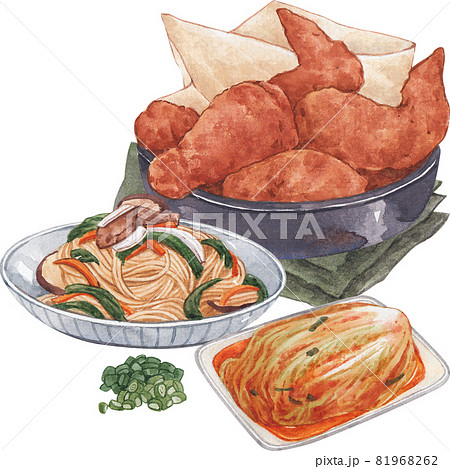 Korean food watercolor 81968262