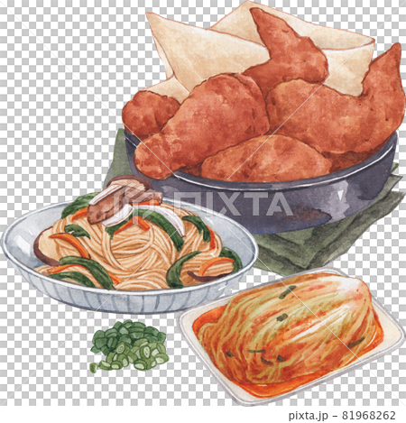 Korean food watercolor 81968262