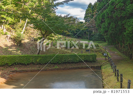 史跡 山中城跡 田尻の池 史跡 山中城跡 田尻の池 81971553
