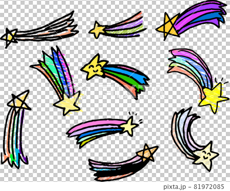 孩子畫的流星願望塗鴉集 81972085