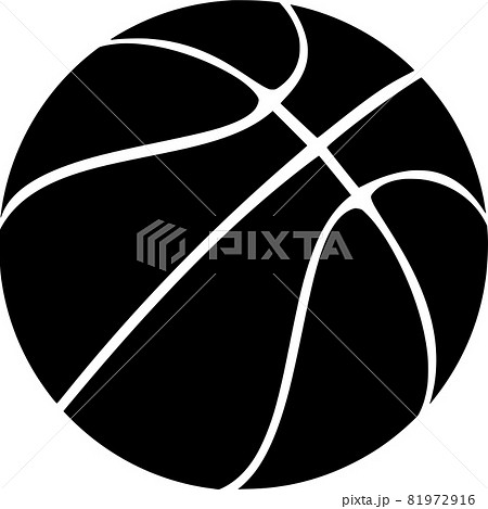 Vector silhouette of Basketball on white background 81972916