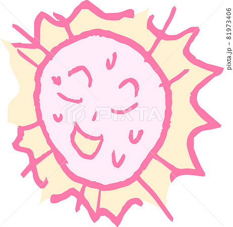 Children S Graffiti Sweaty Sun Extreme Heat Stock Illustration Children S Graffiti Sweaty Sun Extreme Heat Stock Illustration