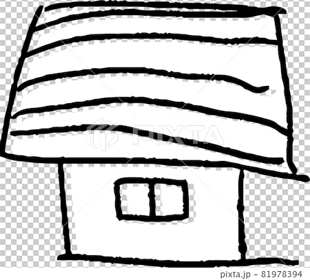 子供の落書き 家 住宅 住まい  81978394
