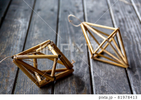 田舎暮らし仲間と葦で作った手作りヒンメリ 田舎暮らし仲間と葦で作った手作りヒンメリ 81978413