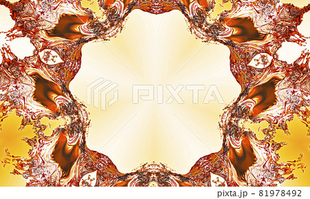 floral kaleidoscopic design in pink, peach, beige and gold SERIES, pattern for manufacturing of packaging, scrapbooking, gift wrapping, floral kaleidoscopic design in pink, peach, beige and gold SERIES, pattern for manufacturing of packaging, scrapbooking, gift wrapping, 81978492