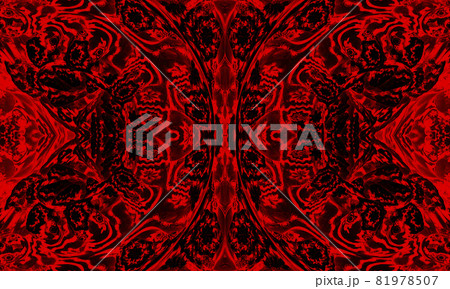 Kaleidoscope background. Abstract fractal shapes. Beautiful satanic kaleidoscope texture. Fantasy chaotic colorful fractal pattern. Unique kaleidoscope design. Inferno sign of the devil. Kaleidoscope background. Abstract fractal shapes. Beautiful satanic kaleidoscope texture. Fantasy chaotic colorful fractal pattern. Unique kaleidoscope design. Inferno sign of the devil. 81978507