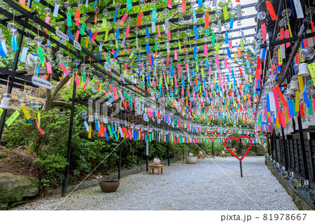 三井寺の風鈴祭り 福岡県田川市 三井寺の風鈴祭り 福岡県田川市 81978667