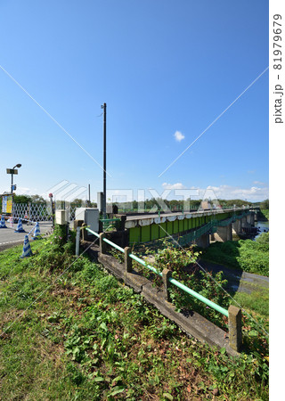 解体中の小谷木橋 奥州市水沢 解体中の小谷木橋 奥州市水沢 81979679