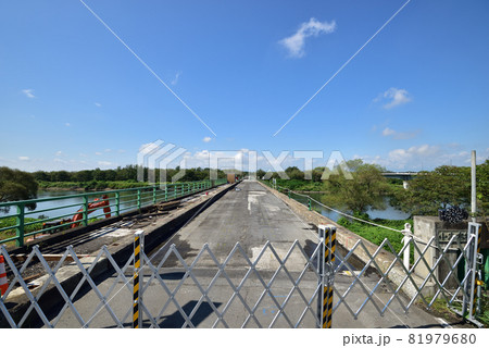 解体中の小谷木橋 奥州市水沢 解体中の小谷木橋 奥州市水沢 81979680