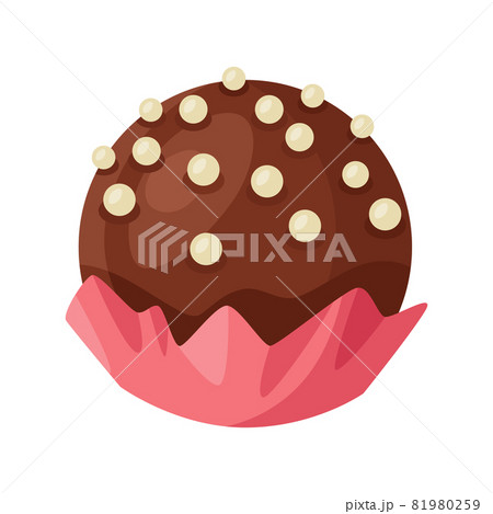 Illustration of chocolate candy. Food item for bars, restaurants and shops. Illustration of chocolate candy. Food item for bars, restaurants and shops. 81980259