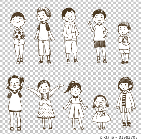 子供達立ち絵セット 81982705
