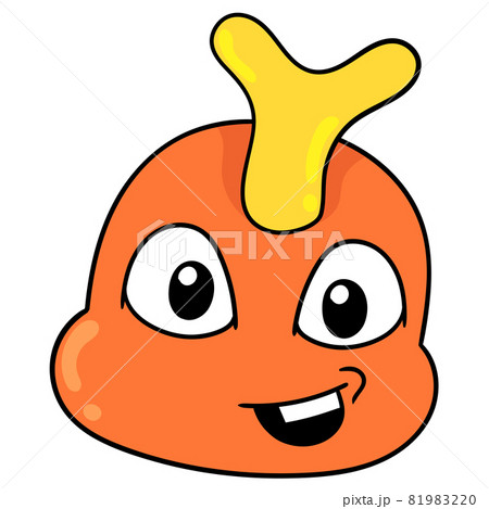 cute smiling face bug beetle head, doodle icon drawing cute smiling face bug beetle head, doodle icon drawing 81983220