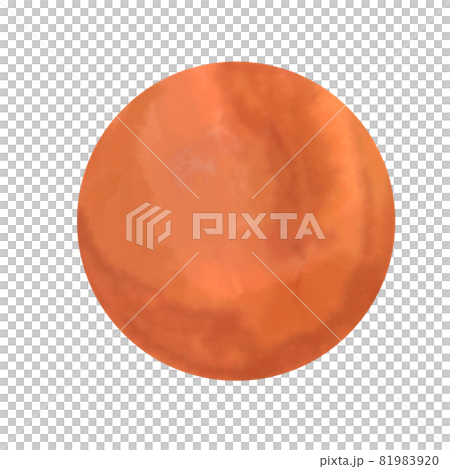 可愛的火星畫水彩 81983920