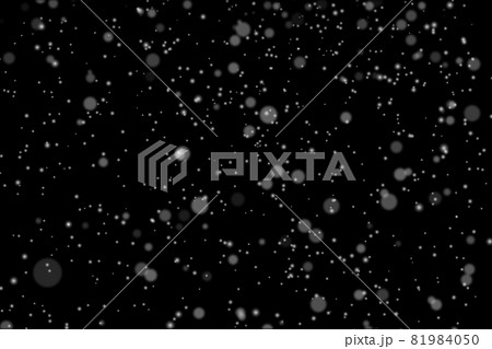 大量の雪が降る背景 黒背景 のイラスト素材