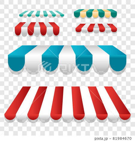 Stripe awning, canopy sunshade for store window 81984670