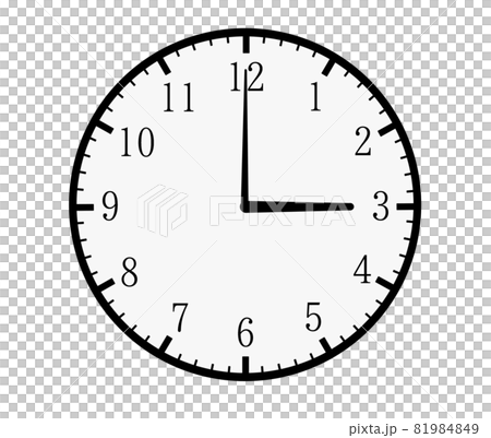 3時(15時)の時計 81984849