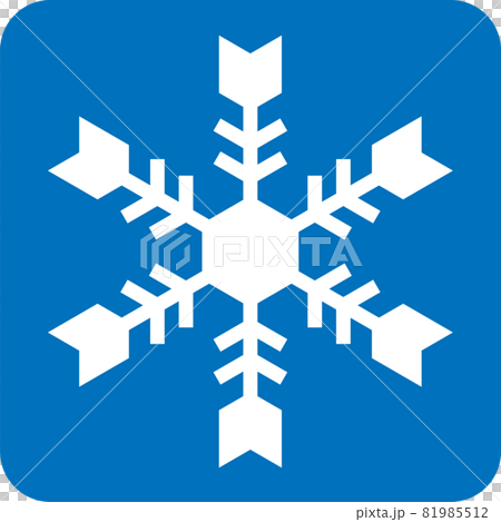 Pictogram of snowflake 81985512