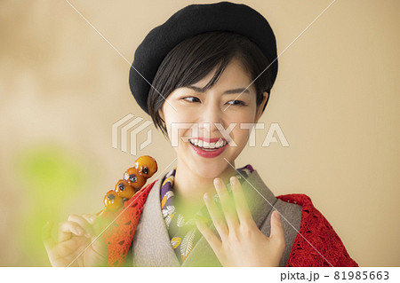 着物　ベレー帽 81985663